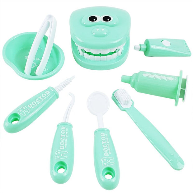 Montessori Educational Toys Children Early Learning Doctors Dentist Role Play Kits Kid Intelligence Brushing Tooth Teaching Aids - Playfulleaps