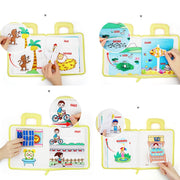 Colorful baby learning book designed for early childhood education.