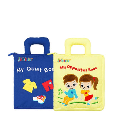 Colorful baby learning book designed for early childhood education.