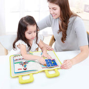 Colorful baby learning book designed for early childhood education.