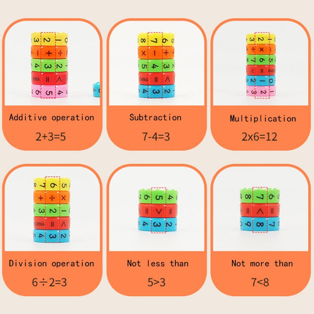 Mathematics magic cube for kids, designed for educational play and math learning.