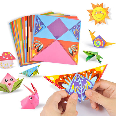 54 Pages Montessori Toys DIY Kids Craft Toy 3D Cartoon Animal Origami Handcraft Paper Art Learning Educational Toys for Children - Playfulleaps