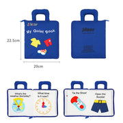 Colorful baby learning book designed for early childhood education.