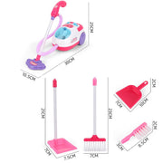 Children Pretend Play Toys Housekeeping Tools Set  Simulation Mini Furniture Vacuum Cleaner Charging Housework Girls Xmas Gift - Playfulleaps