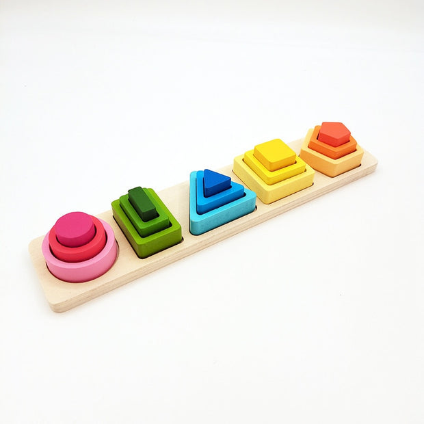 Wooden Montessori Cognitive Matching Puzzle
